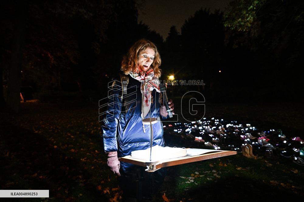 Pro-Palestinian Visual Intervention at GLOW Eindhoven - Netherlands