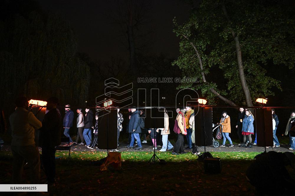 Pro-Palestinian Visual Intervention at GLOW Eindhoven - Netherlands