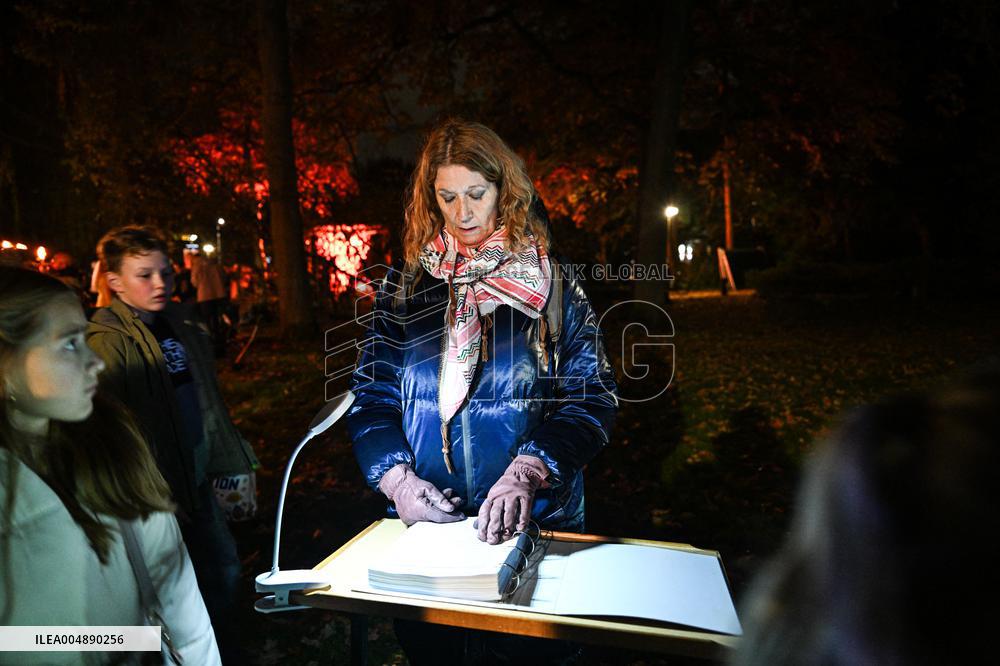 Pro-Palestinian Visual Intervention at GLOW Eindhoven - Netherlands