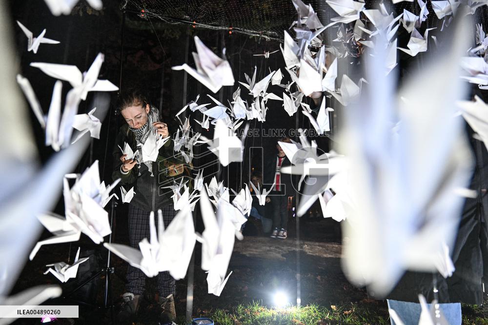 Pro-Palestinian Visual Intervention at GLOW Eindhoven - Netherlands