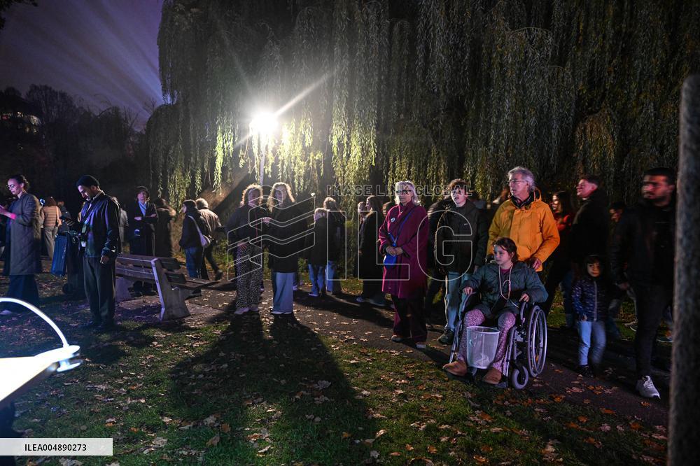 Pro-Palestinian Visual Intervention at GLOW Eindhoven - Netherlands