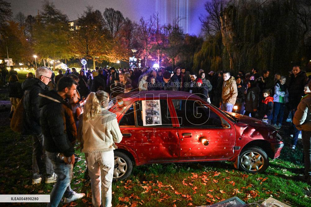 Pro-Palestinian Visual Intervention at GLOW Eindhoven - Netherlands