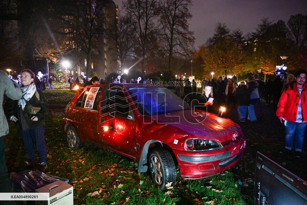 Pro-Palestinian Visual Intervention at GLOW Eindhoven - Netherlands