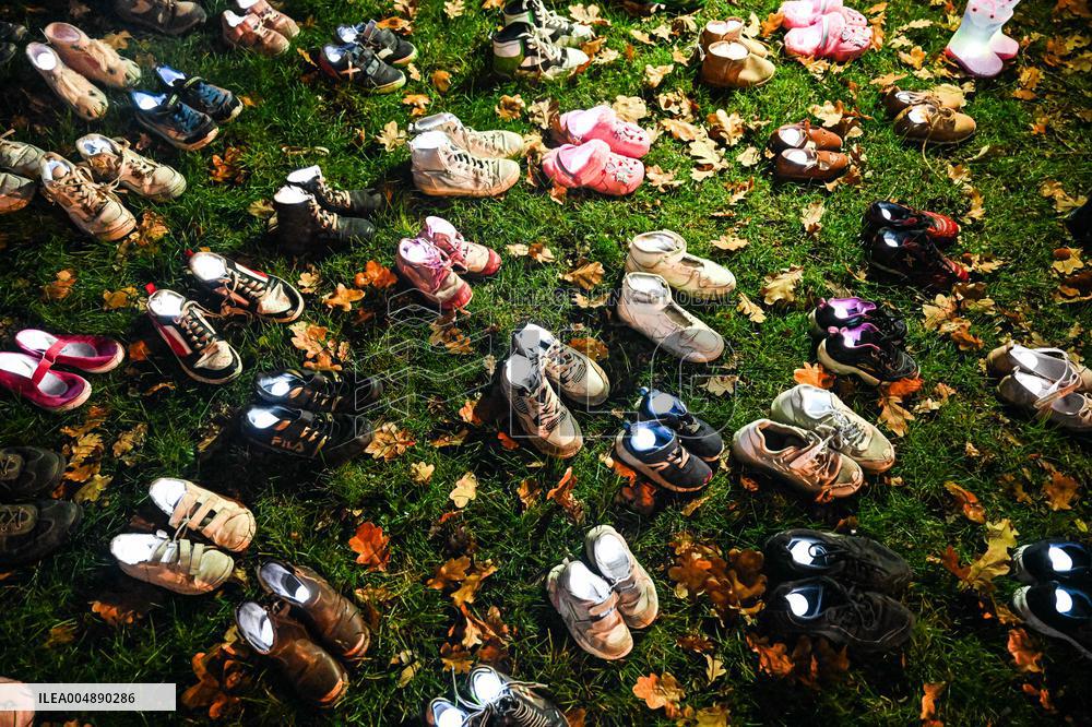 Pro-Palestinian Visual Intervention at GLOW Eindhoven - Netherlands