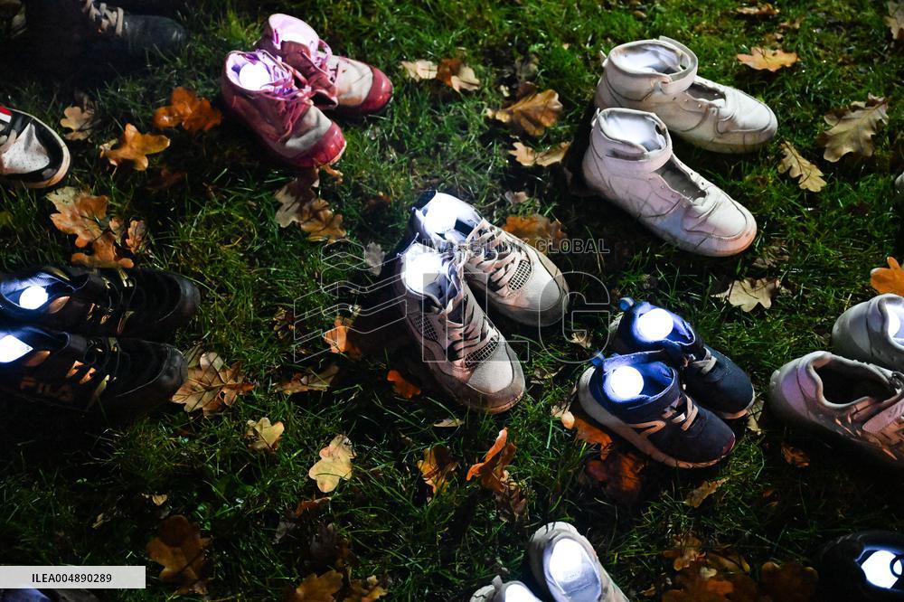 Pro-Palestinian Visual Intervention at GLOW Eindhoven - Netherlands