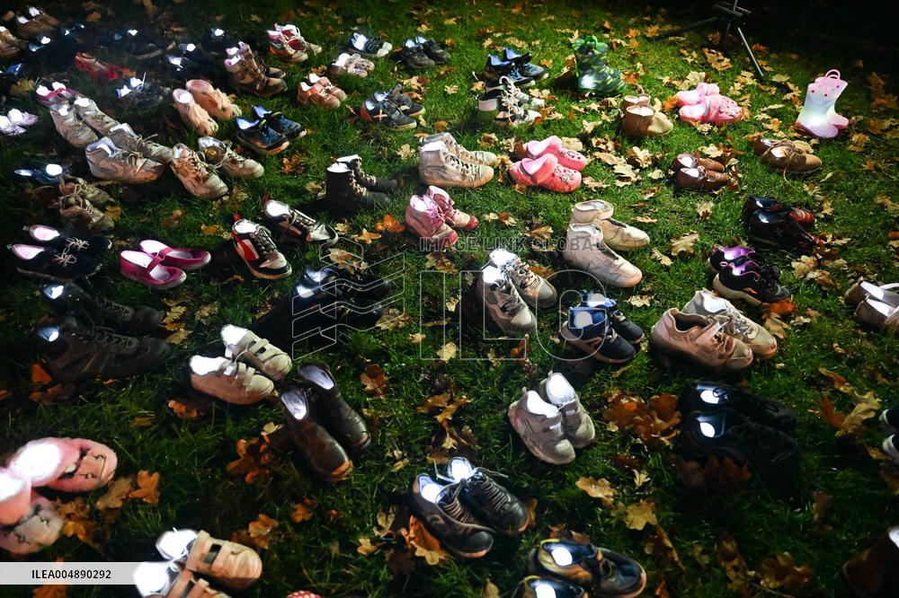 Pro-Palestinian Visual Intervention at GLOW Eindhoven - Netherlands