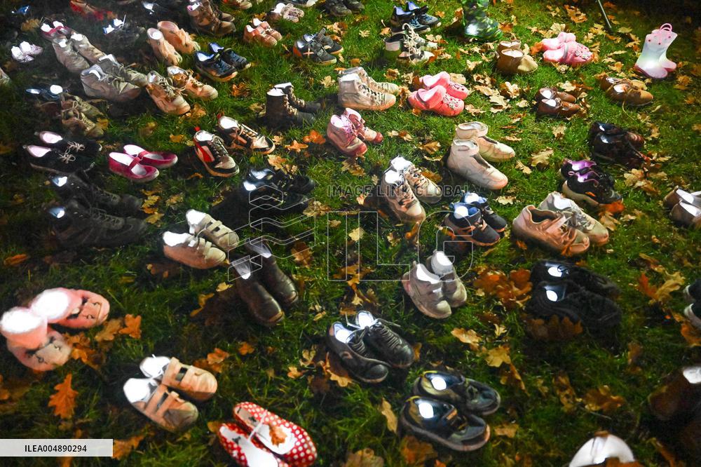 Pro-Palestinian Visual Intervention at GLOW Eindhoven - Netherlands