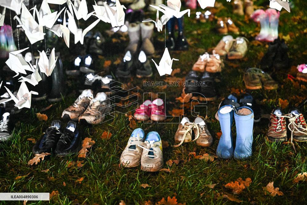 Pro-Palestinian Visual Intervention at GLOW Eindhoven - Netherlands