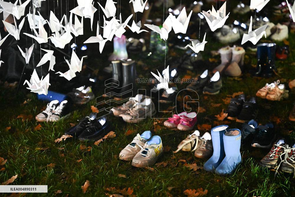 Pro-Palestinian Visual Intervention at GLOW Eindhoven - Netherlands