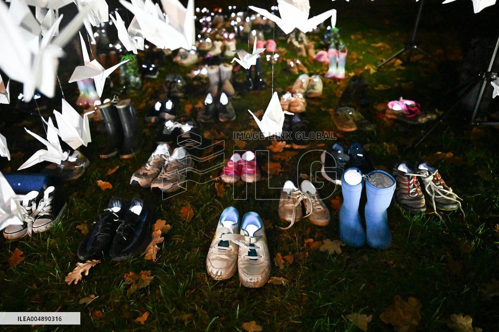 Pro-Palestinian Visual Intervention at GLOW Eindhoven - Netherlands