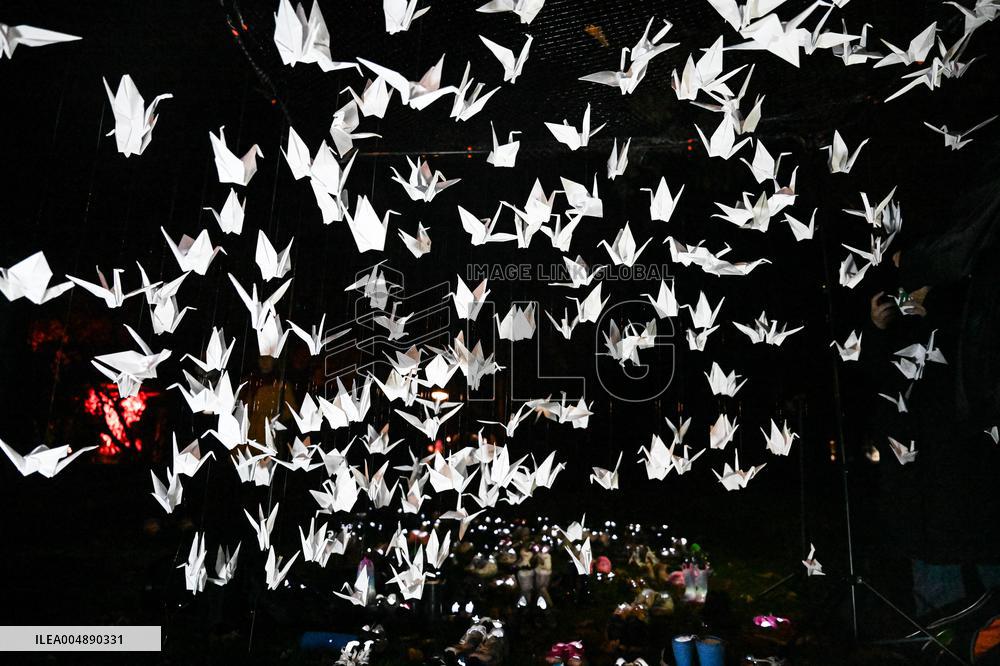 Pro-Palestinian Visual Intervention at GLOW Eindhoven - Netherlands