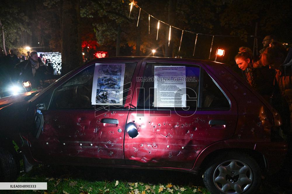 Pro-Palestinian Visual Intervention at GLOW Eindhoven - Netherlands