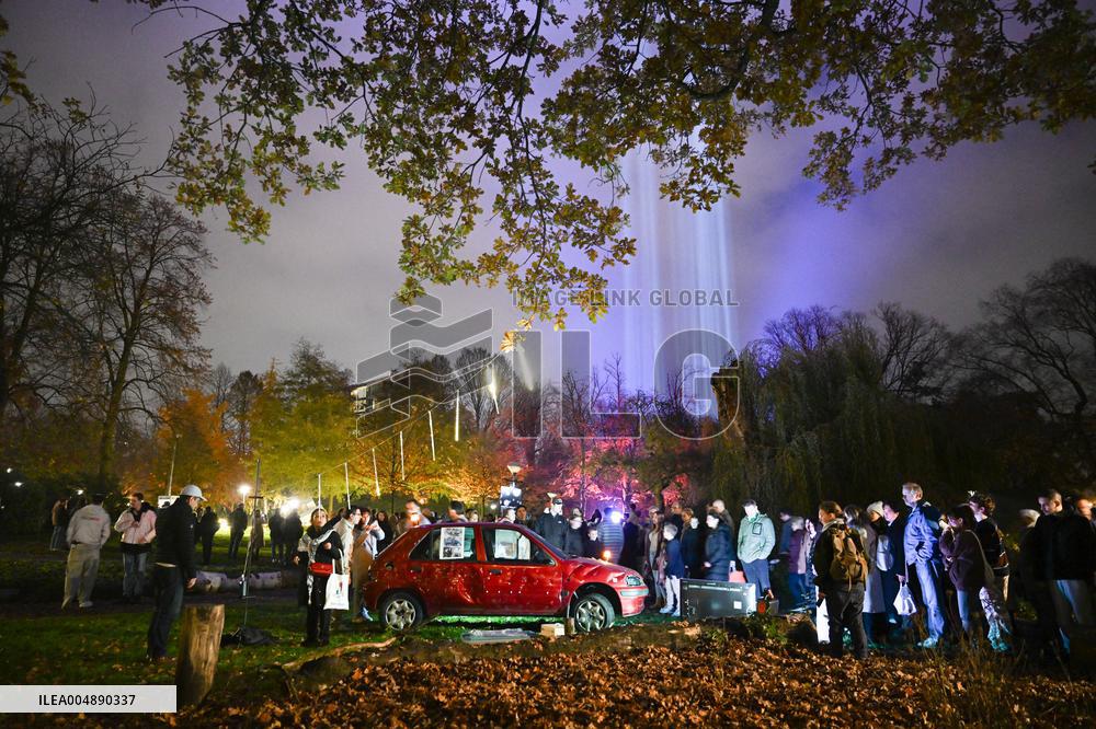 Pro-Palestinian Visual Intervention at GLOW Eindhoven - Netherlands