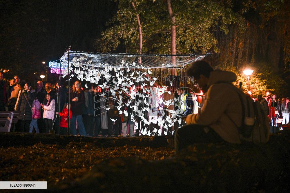 Pro-Palestinian Visual Intervention at GLOW Eindhoven - Netherlands