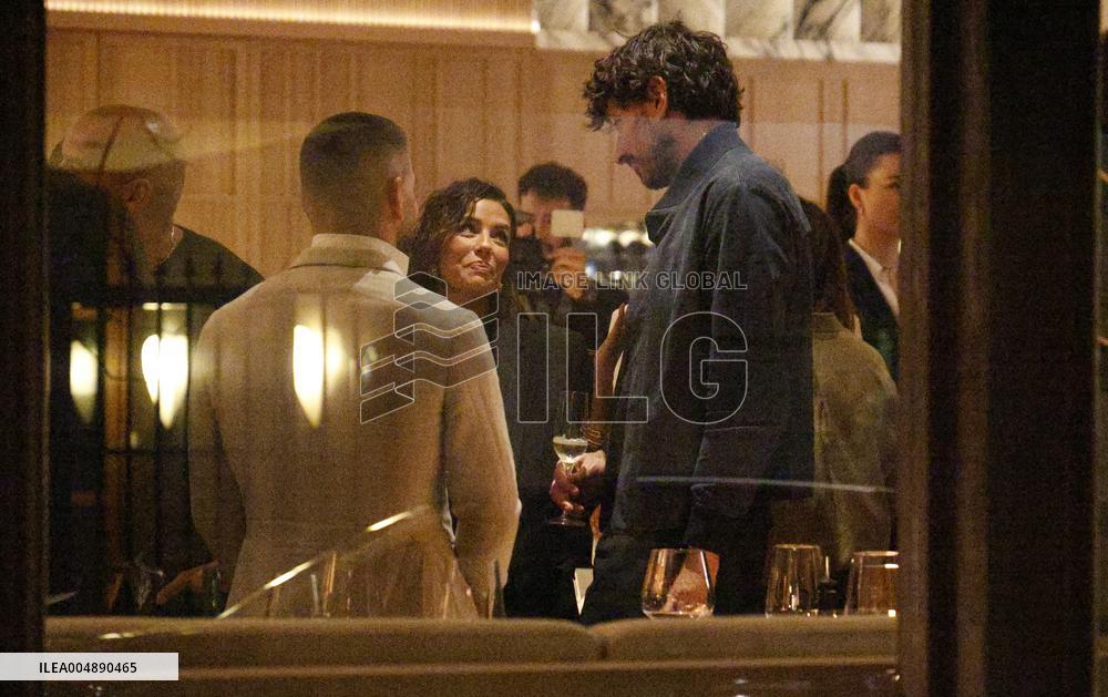 Eva Longoria Hosts Glamorous Dinner in Madrid - Spain