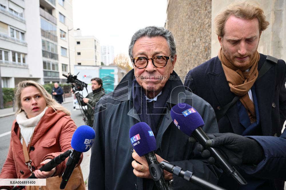 Nicolas Sarkozy Lawyer Jean-Michel Darrois leaving Prison de la Sante - Paris