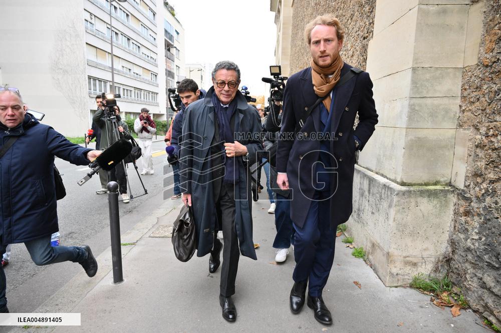 Nicolas Sarkozy Lawyer Jean-Michel Darrois leaving Prison de la Sante - Paris