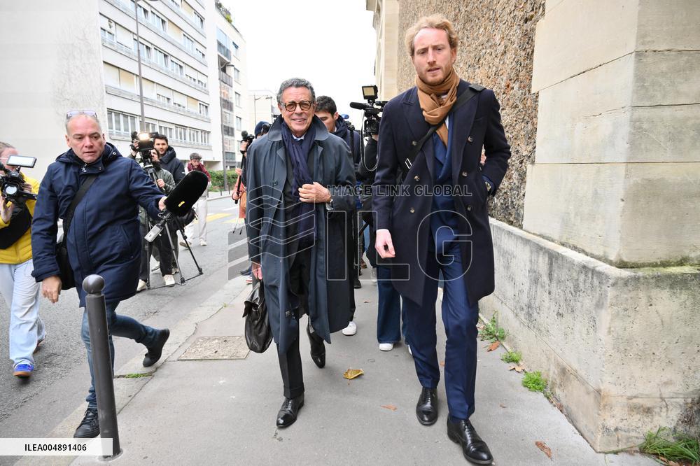 Nicolas Sarkozy Lawyer Jean-Michel Darrois leaving Prison de la Sante - Paris