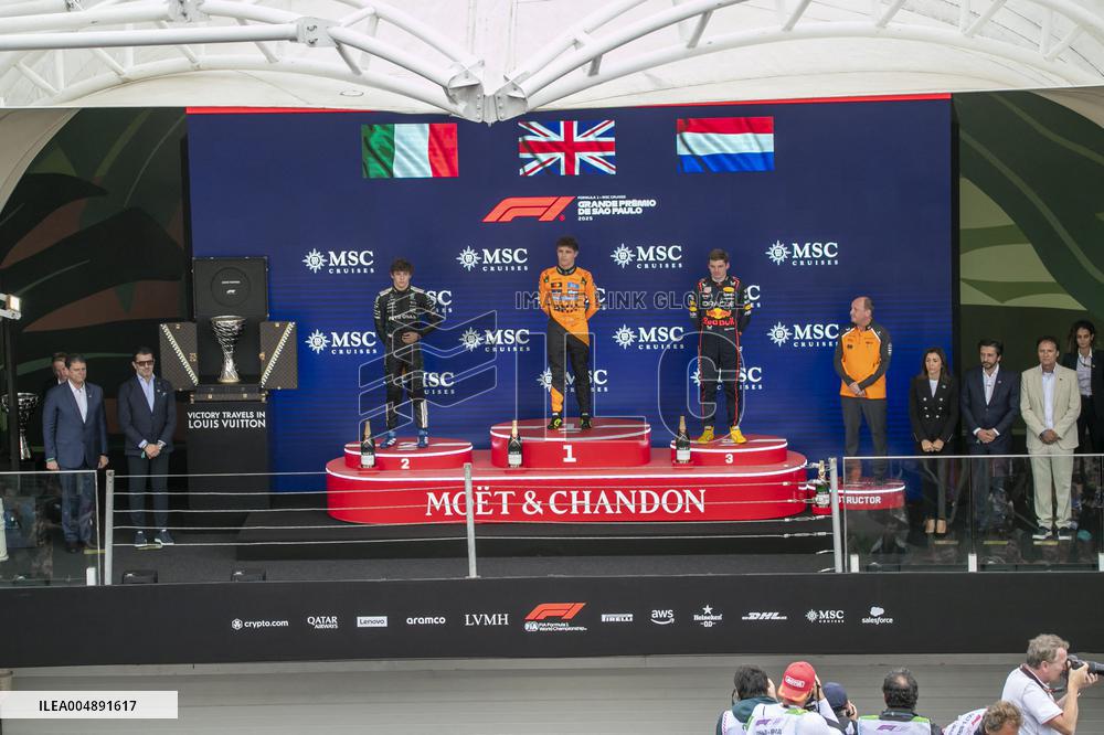 Formula 1 MSC Cruises Grande Premio de Sao Paulo 2025 - Podium