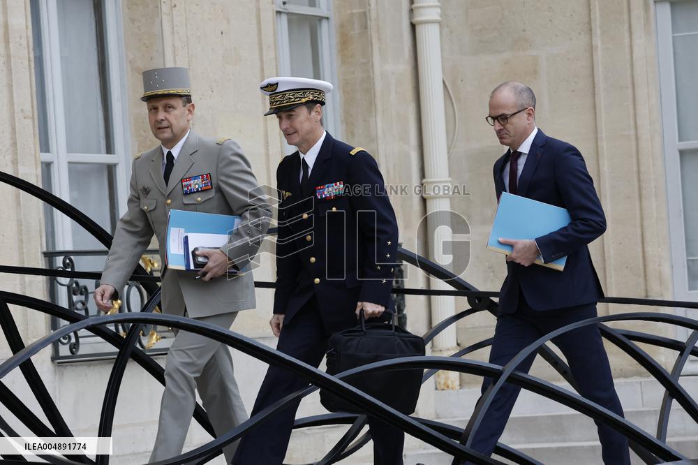 French Weekly Cabinet meeting in Paris - France