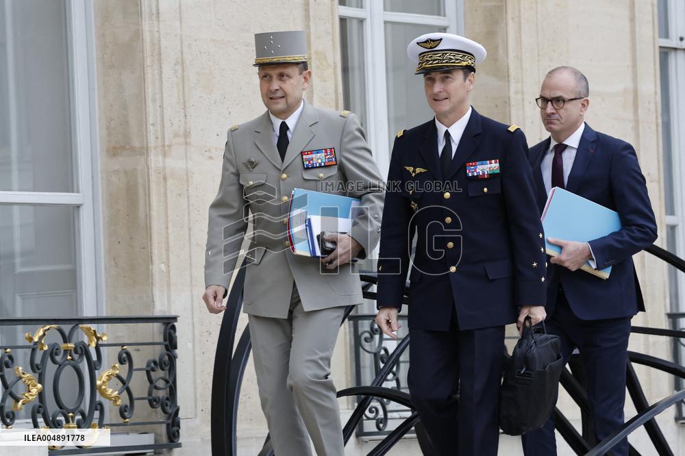 French Weekly Cabinet meeting in Paris - France