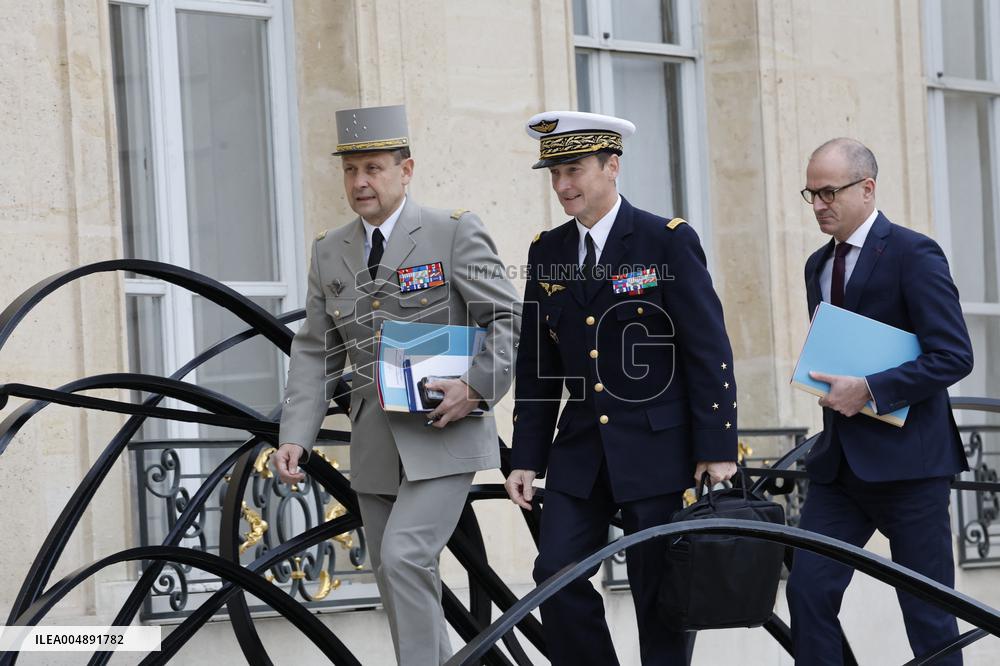French Weekly Cabinet meeting in Paris - France
