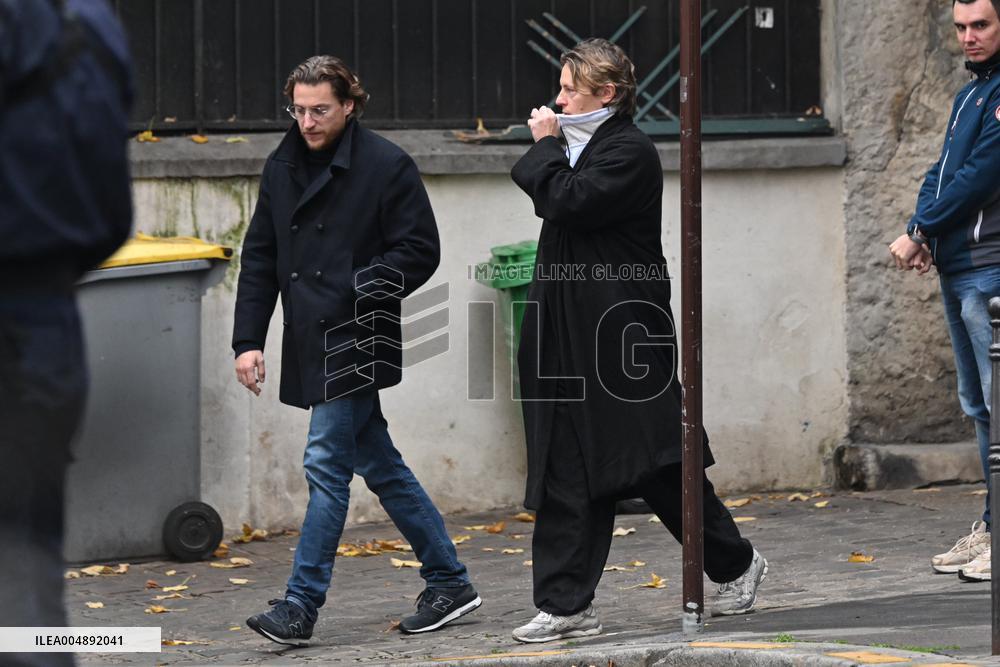 Former French President Nicolas Sarkozy Arriving At His Residence - Paris