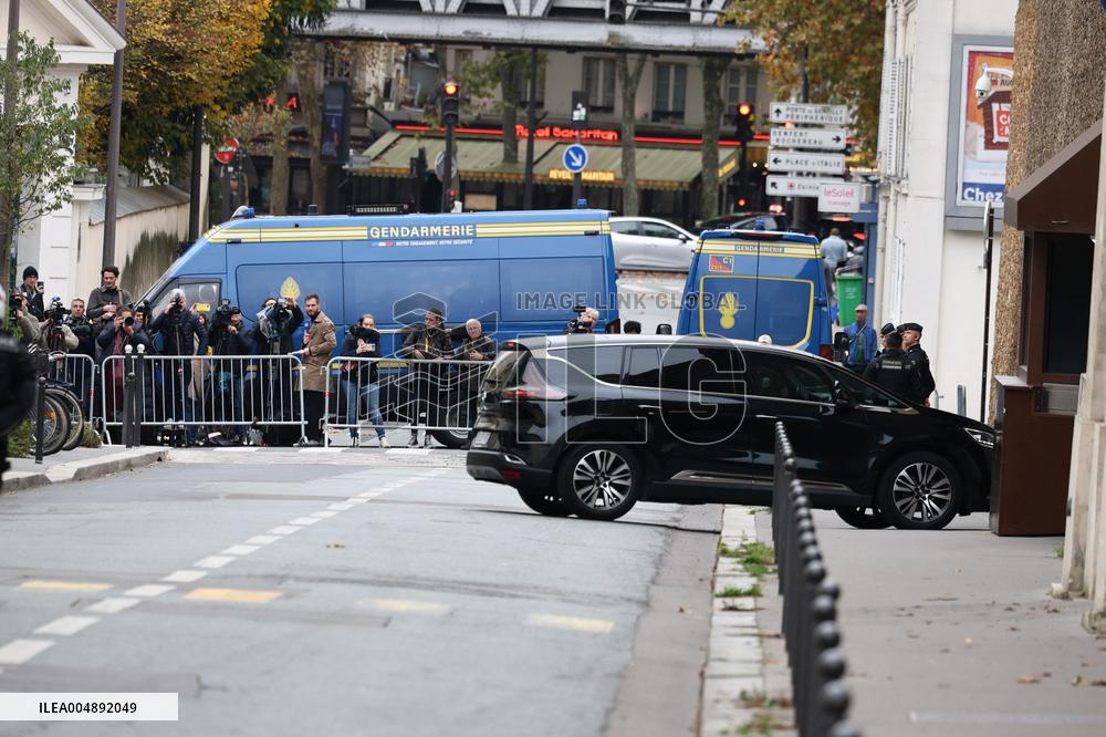 Nicolas Sarkozy Leaves Prison de la Sante - Paris