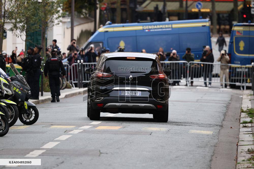 Nicolas Sarkozy Leaves Prison de la Sante - Paris