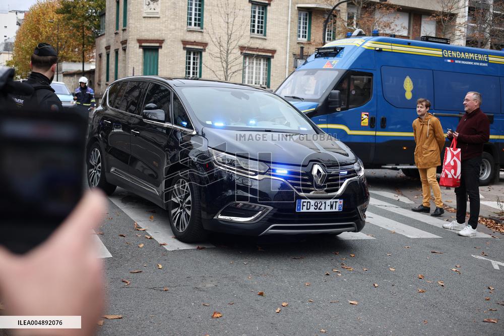 Nicolas Sarkozy Leaves Prison de la Sante - Paris