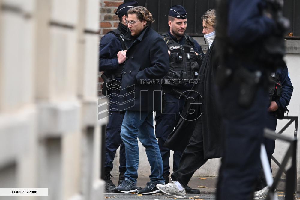 Former French President Nicolas Sarkozy Arriving At His Residence - Paris