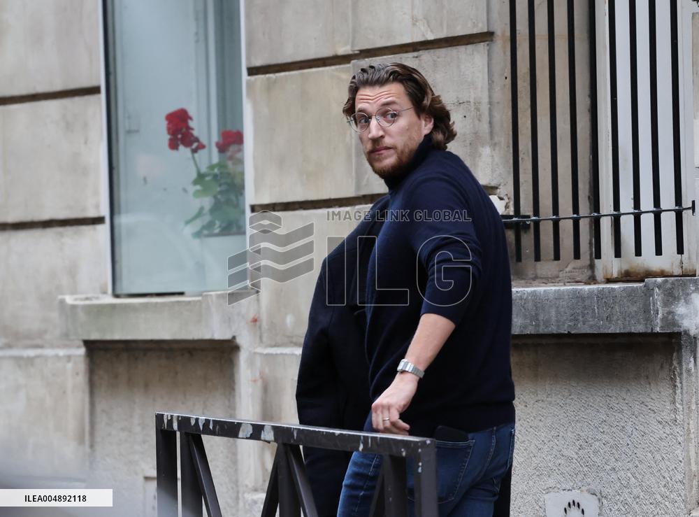 Pierre and Jean Sarkozy Near Their Father's Residence - Paris
