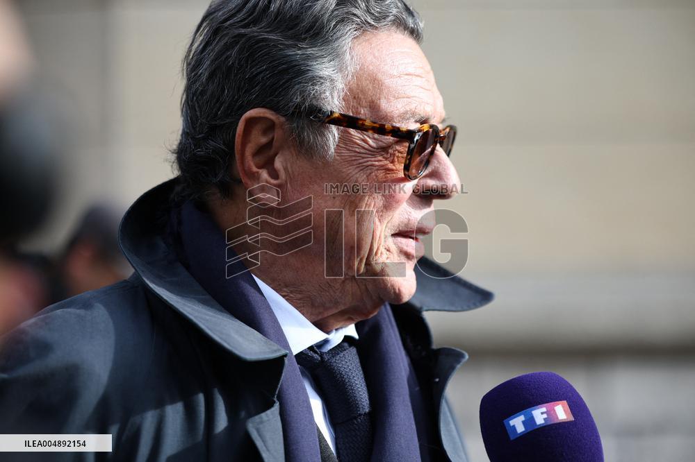 Nicolas Sarkozy Lawyer Jean-Michel Darrois leaving Prison de la Sante - Paris