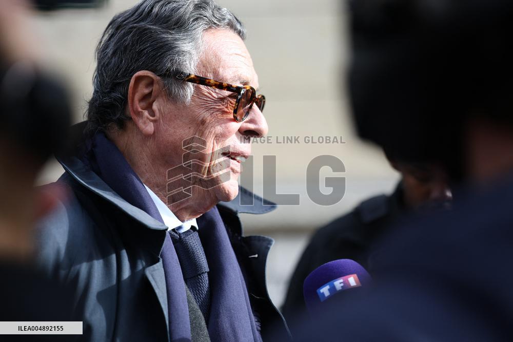 Nicolas Sarkozy Lawyer Jean-Michel Darrois leaving Prison de la Sante - Paris