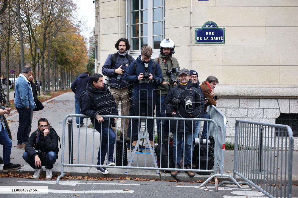 Nicolas Sarkozy Leaving Prison de la Sante - Paris