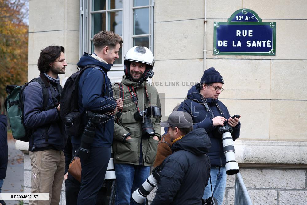 Nicolas Sarkozy Leaving Prison de la Sante - Paris