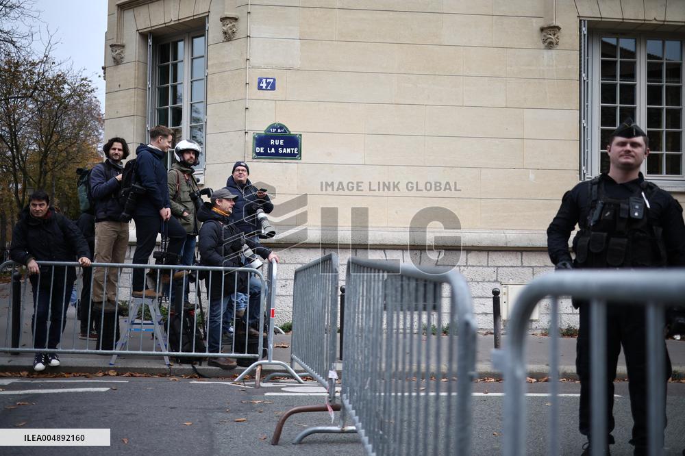 Nicolas Sarkozy Leaving Prison de la Sante - Paris