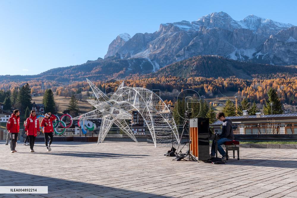 Cortina Olympic Square Sighting - Italy