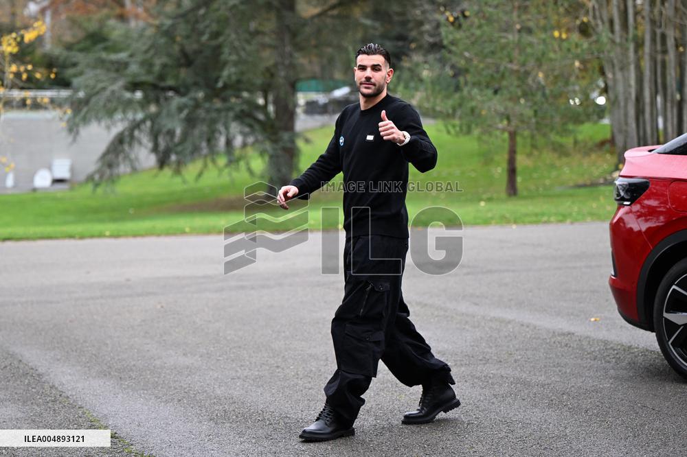 Arrival of French national team players - Clairefontaine