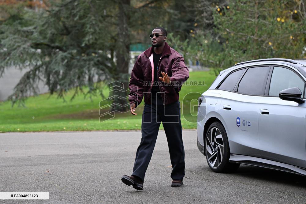 Arrival of French national team players - Clairefontaine