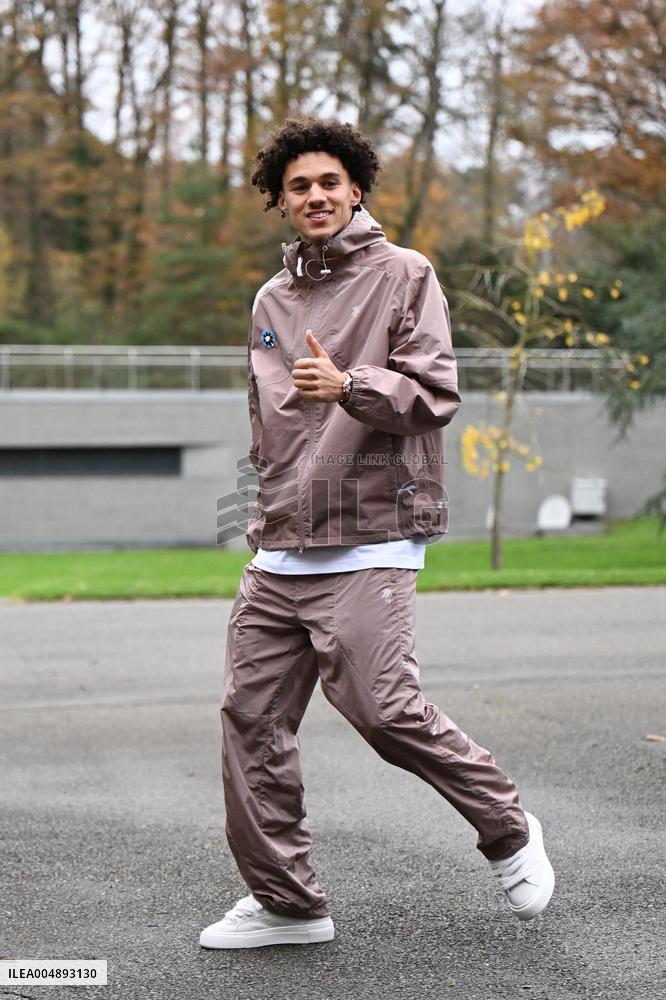 Arrival of French national team players - Clairefontaine