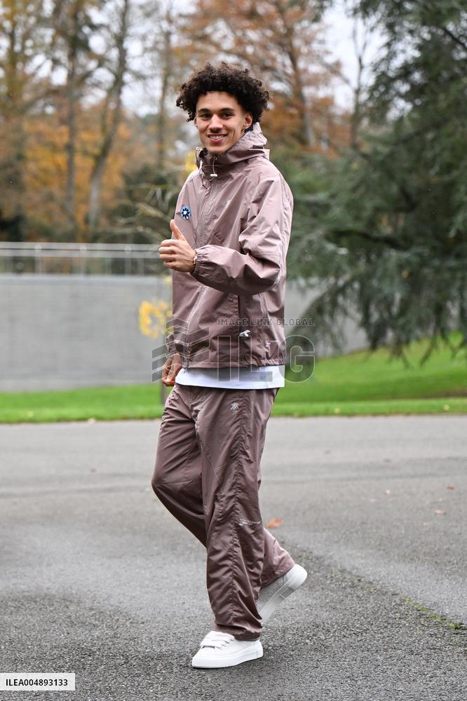 Arrival of French national team players - Clairefontaine