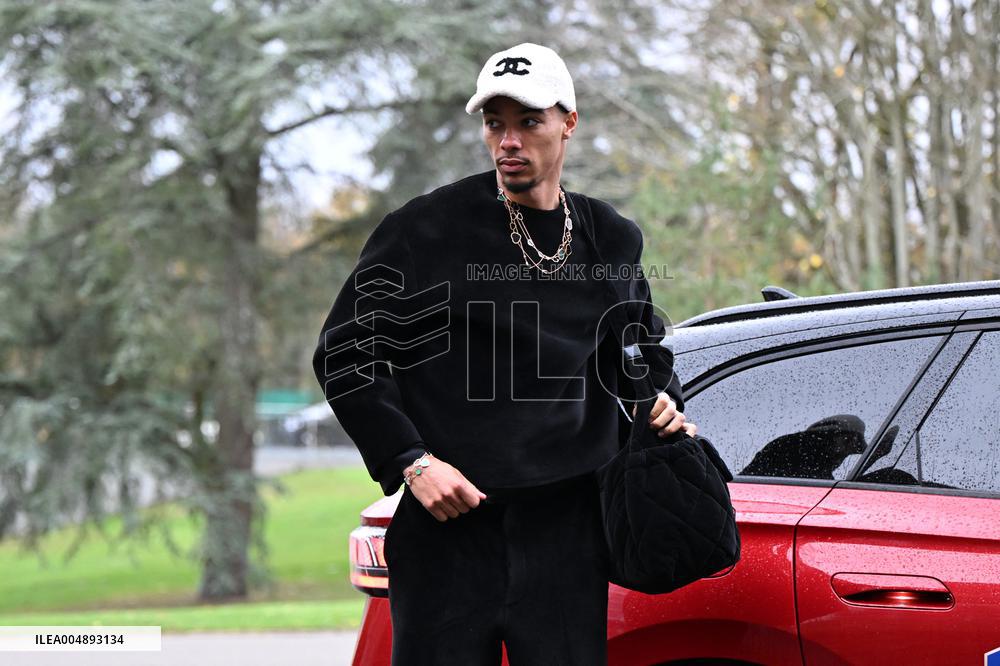 Arrival of French national team players - Clairefontaine