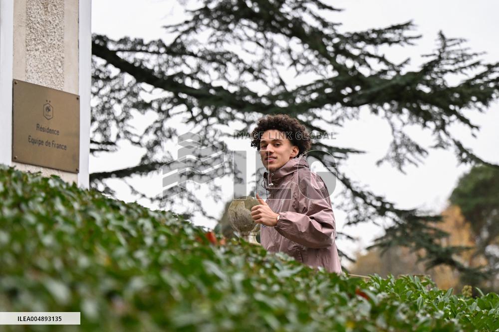 Arrival of French national team players - Clairefontaine