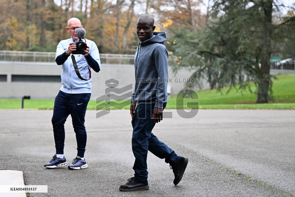 Arrival of French national team players - Clairefontaine