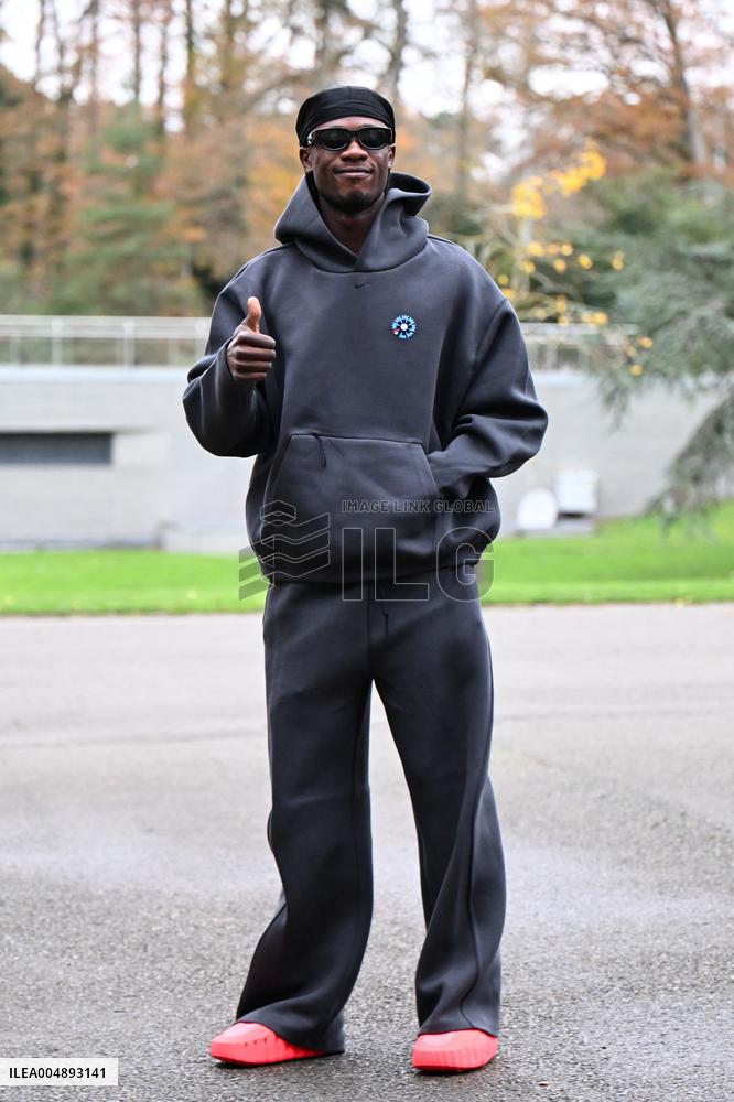 Arrival of French national team players - Clairefontaine