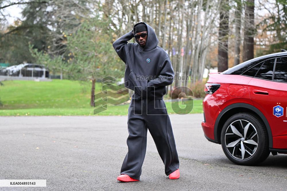 Arrival of French national team players - Clairefontaine