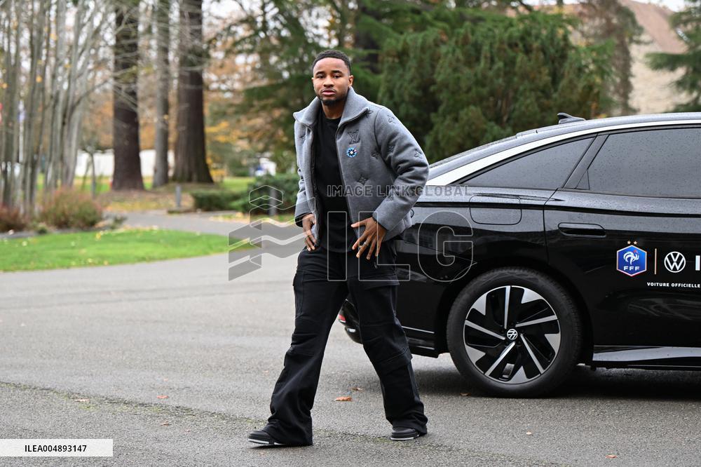 Arrival of French national team players - Clairefontaine