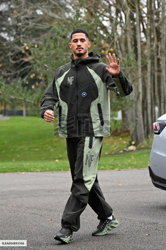 Arrival of French national team players - Clairefontaine