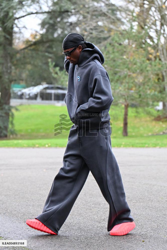 Arrival of French national team players - Clairefontaine